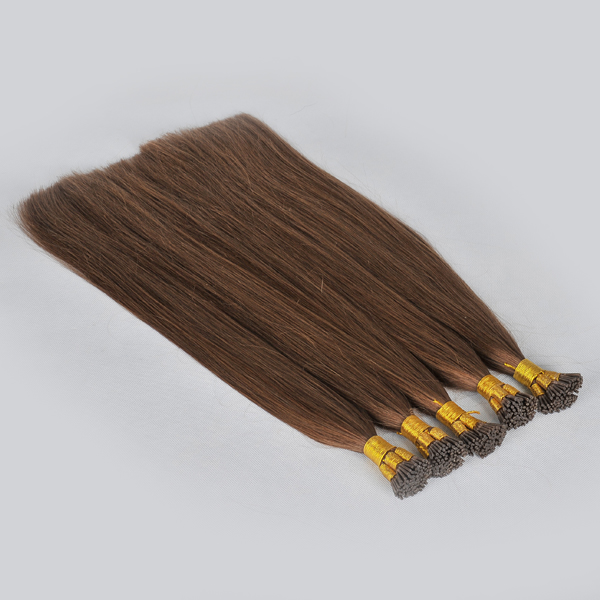 22inch straight I-tip brown hair extensions JL14